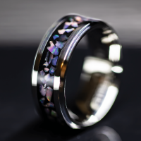 multicolor opal handmade modern ring rainbow