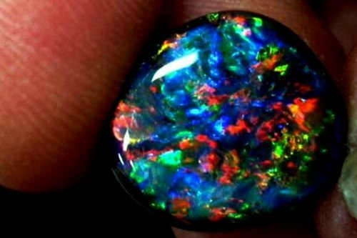 colorful black opal